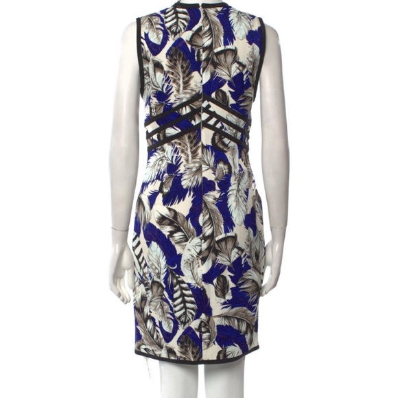Roberto Cavalli Blue and Black Sheath Mini Dress - Picture 2 of 3